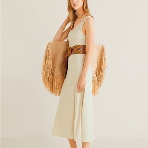 NWT Mango Ribbed Midi Dress